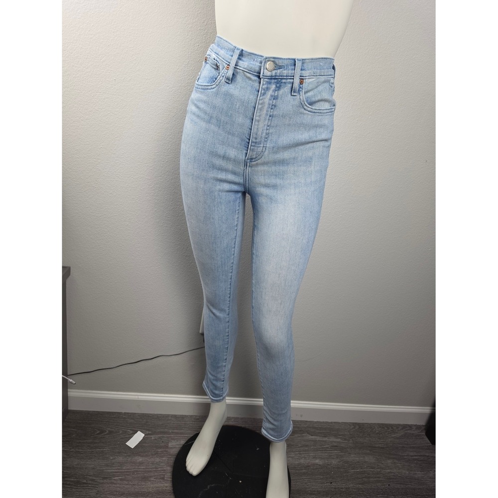 Denim Forum Light Blue High-Rise Skinny Jeans